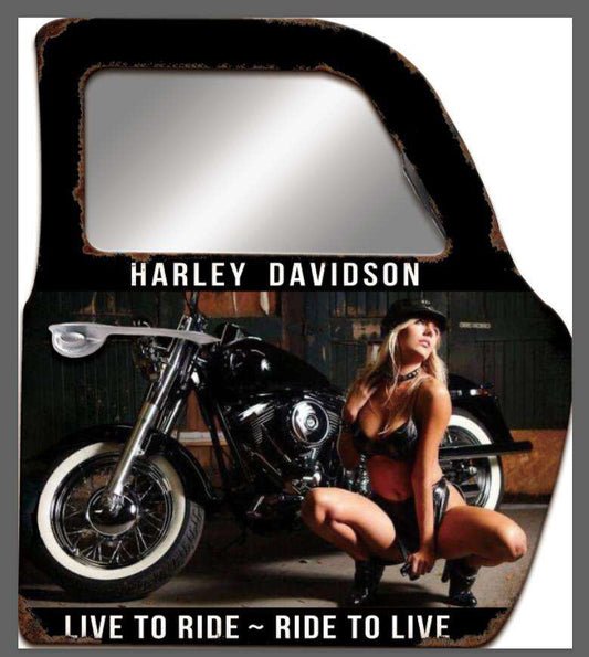 Wall Art Metal Car Door - Live to ride