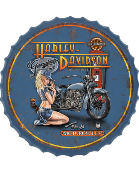 Harley Bottle Top Sign