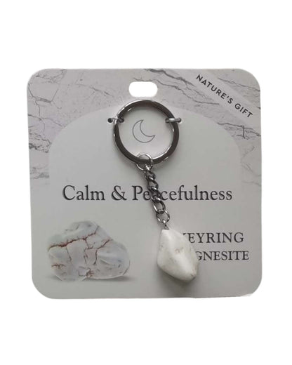 Magnesite- Calm & Peacefulness Keyring