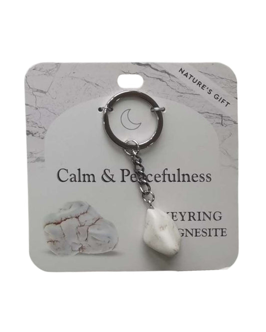 Magnesite- Calm & Peacefulness Keyring