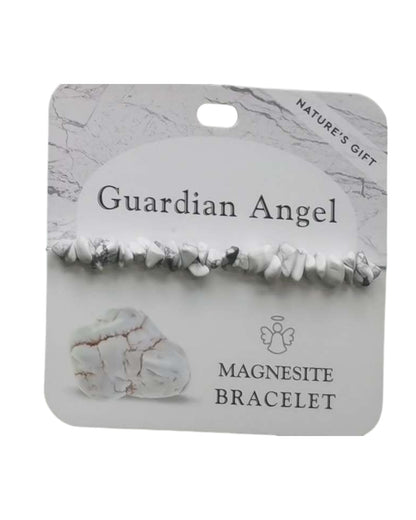Magnesite- Guardian Angel Bracelet