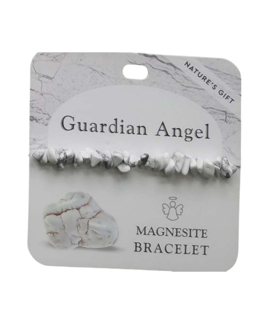 Magnesite- Guardian Angel Bracelet