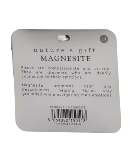 Magnesite- Pisces Pendant