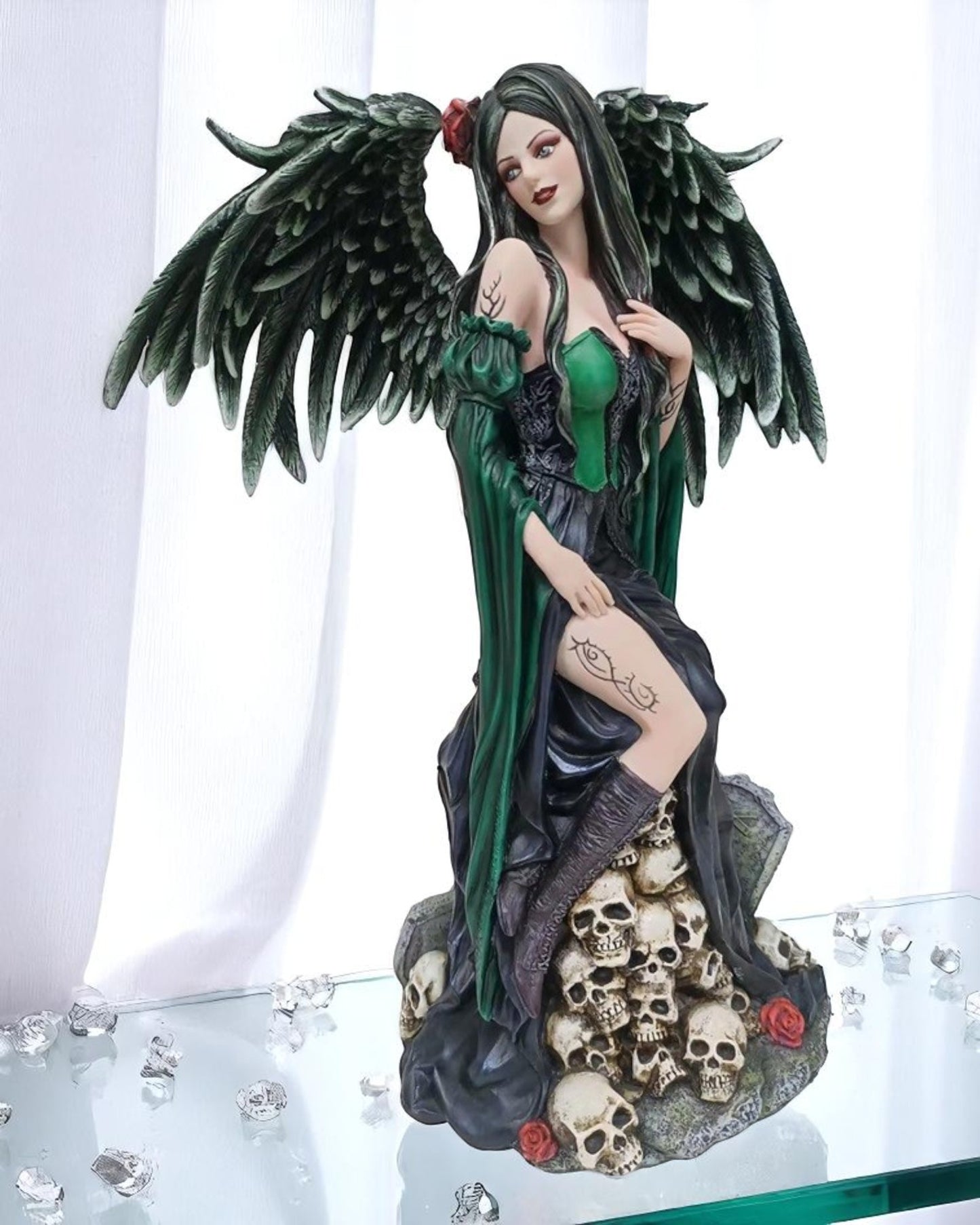 Gothic Angel On Skulls - LAST ONE