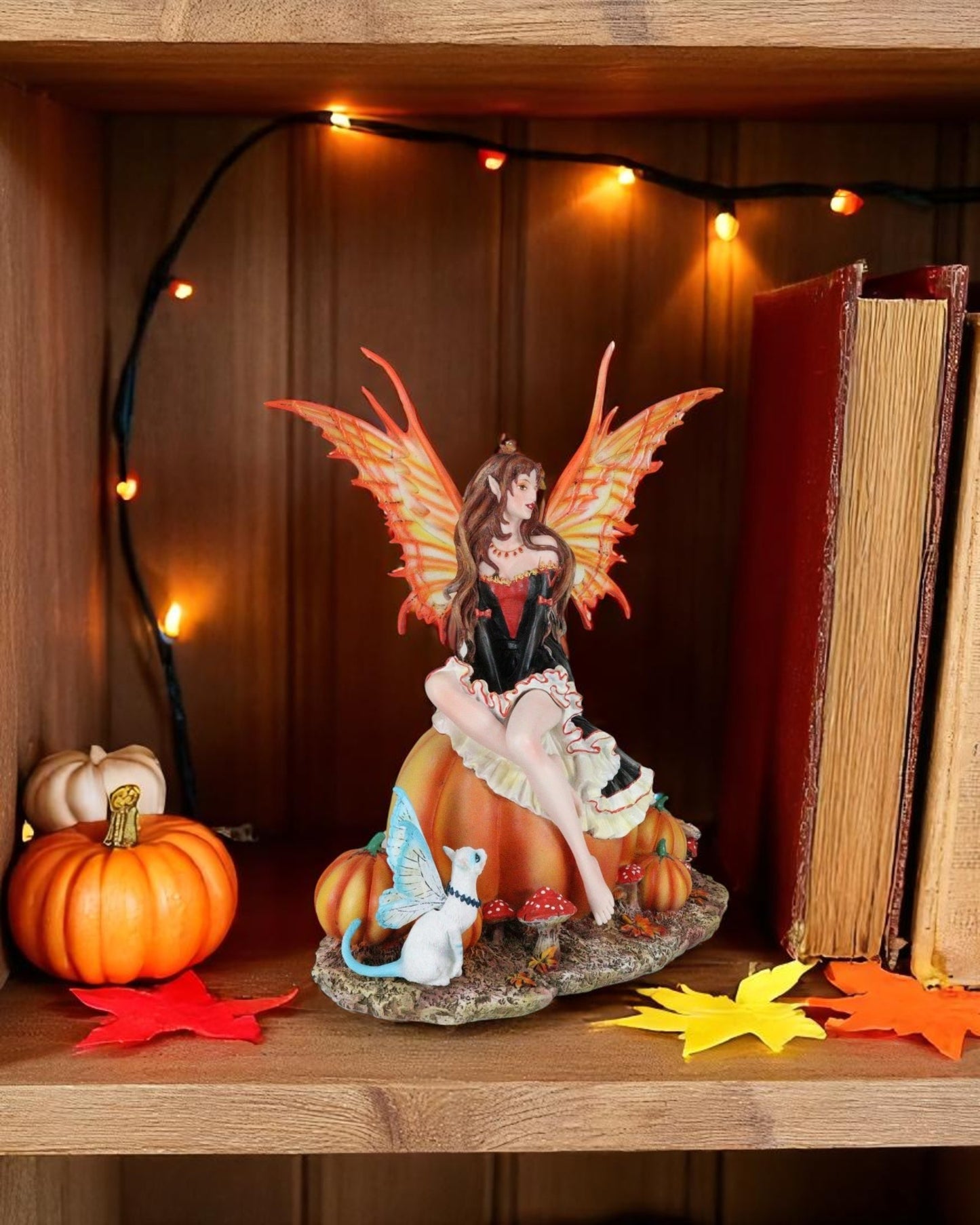 Pumpkin Patch Fairy Figurine by Nene Thomas - LAST ONE