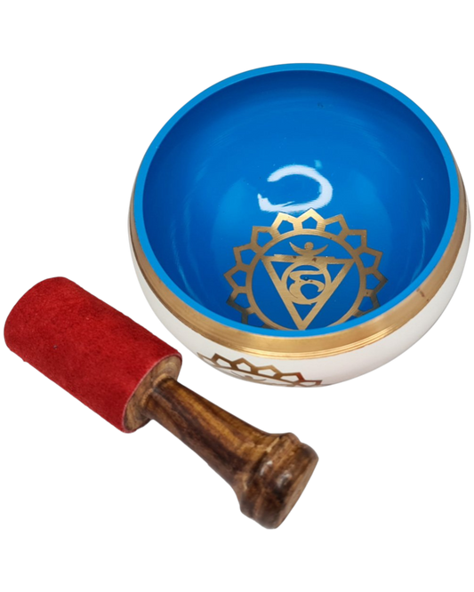 SINGING BOWL - Chakra Sky Blue 10cm