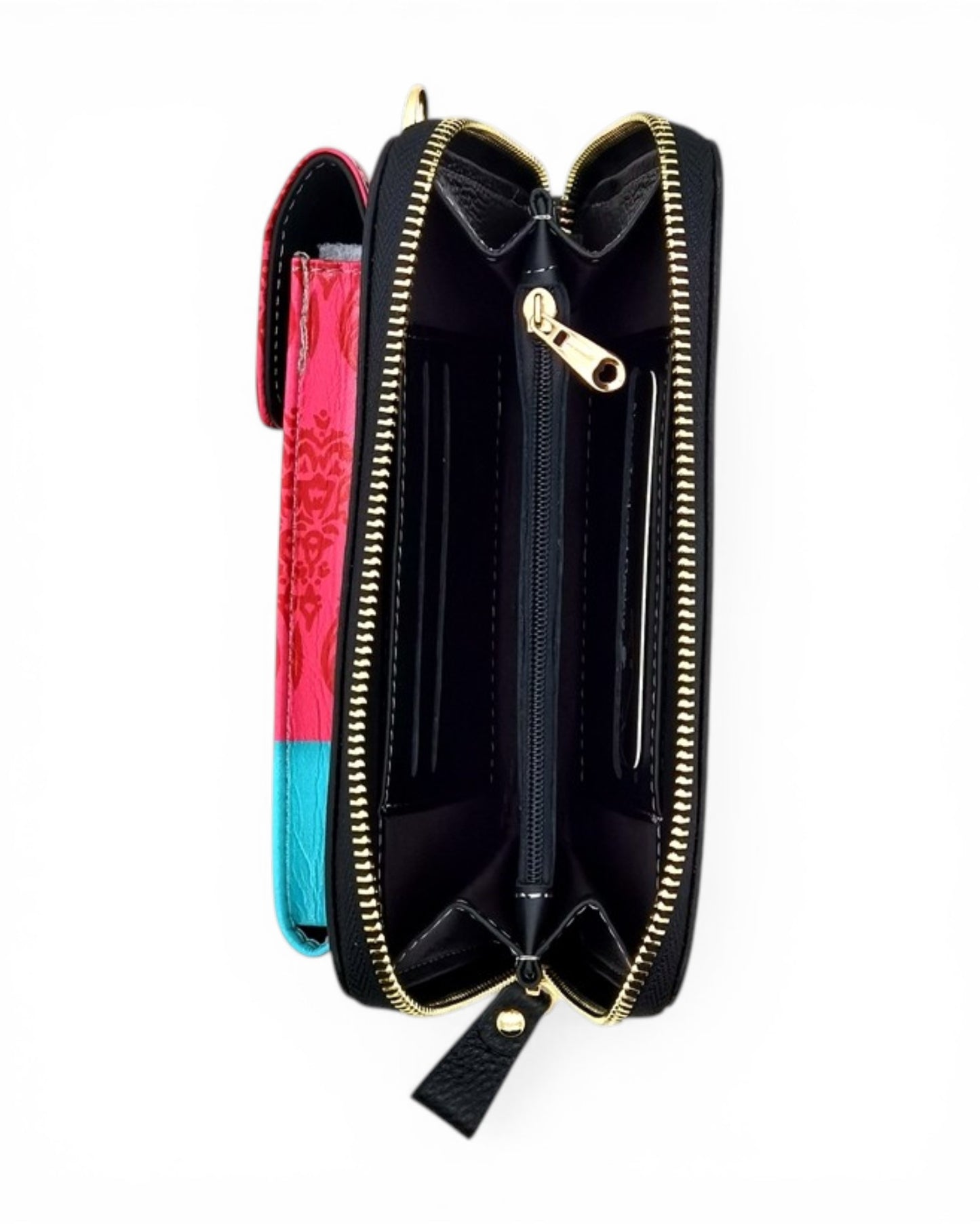 Kingfisher Birds and flowers - Cell Phone Bag with flap