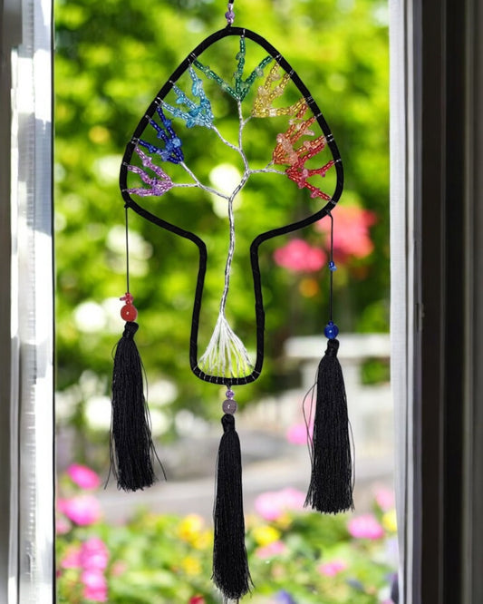 WALL HANGING - Mushroom Chakra Tree