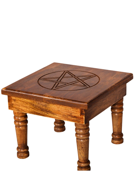 Altar Table Pentacle Light mango wood
