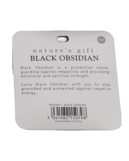 Obsidian- Protection & Strength Pendant