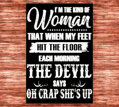 Oh Crap Metal Wall Art