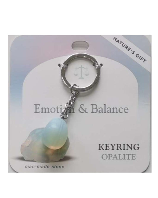 Opalite- Emotion & Balance Keyring