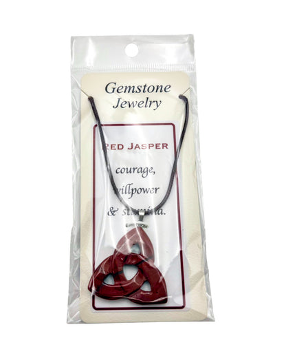 Triquetra Pendant Red Jasper