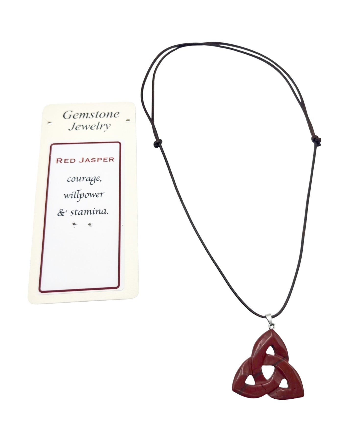 Triquetra Pendant Red Jasper