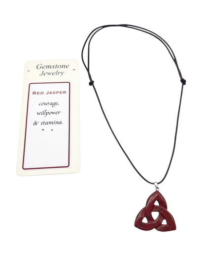 Triquetra Pendant Red Jasper