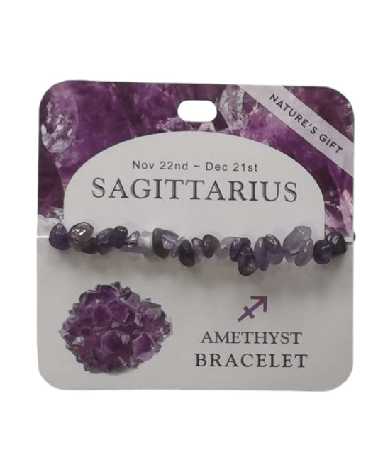 Amethyst- Sagittarius Bracelet
