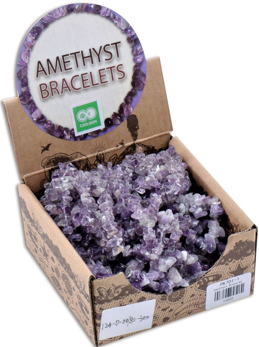 Amethyst  Chip Bracelet