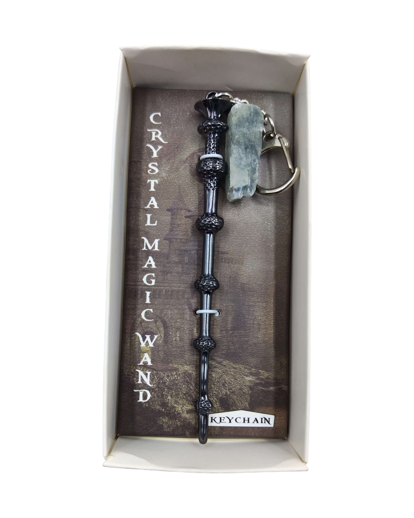 Crystal Magic Wand Keychain – Kyanite