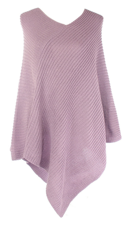 Ally classic knit poncho