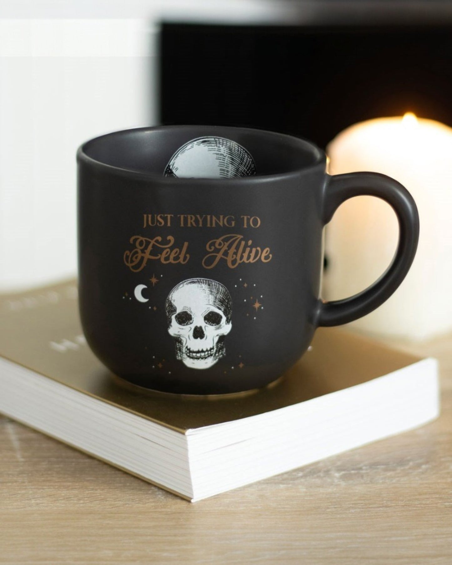 Trying To Feel Alive Ceramic Mug - New