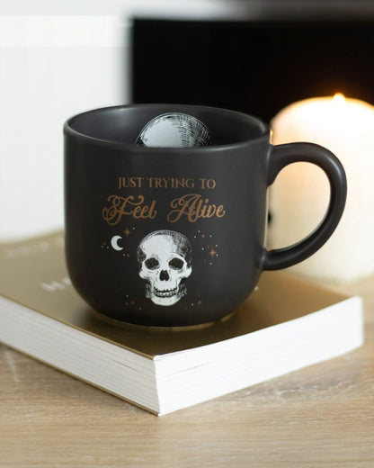 Trying To Feel Alive Ceramic Mug - New