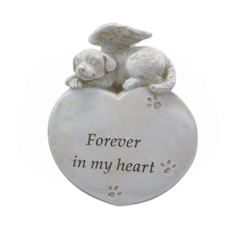 Memorial Dog on Heart