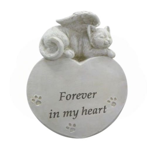 Memorial Cat on Heart