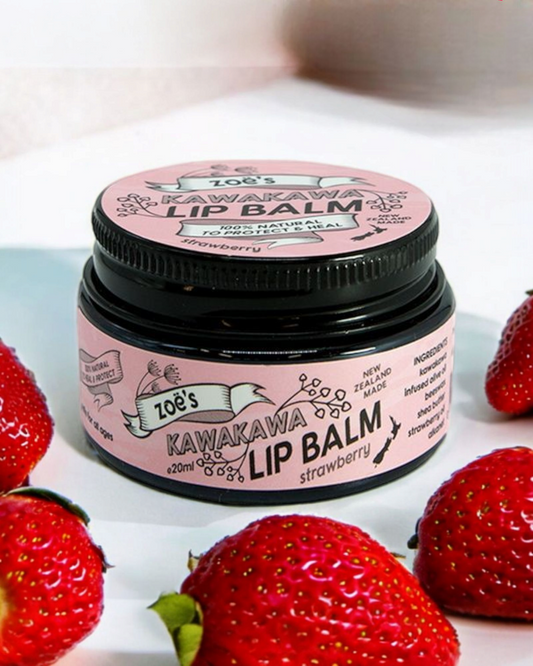 Kawakawa Lip Balm - Strawberry