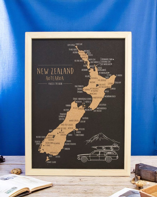 A3 Pin Cork Map