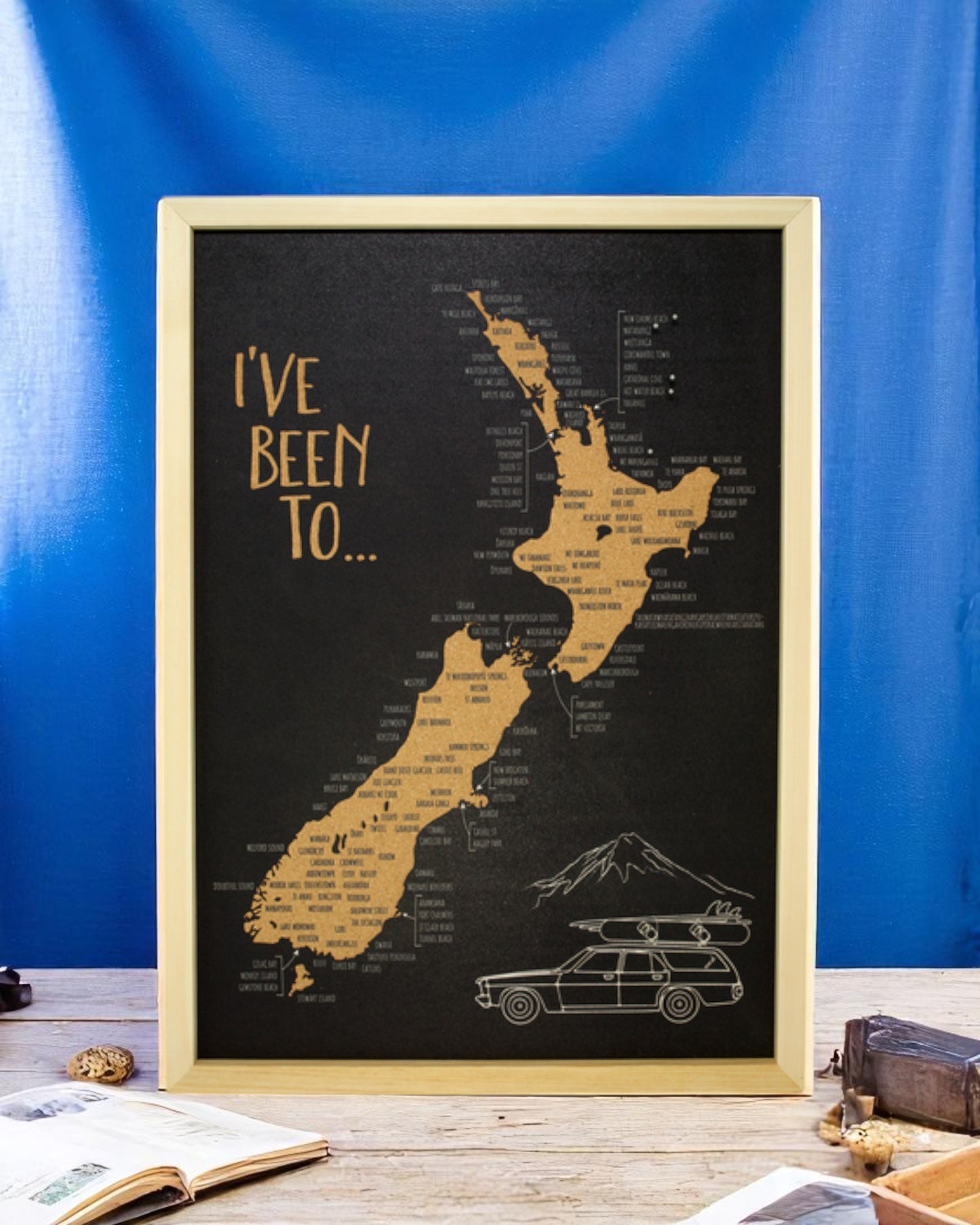 A2 Pin Cork NZ Map