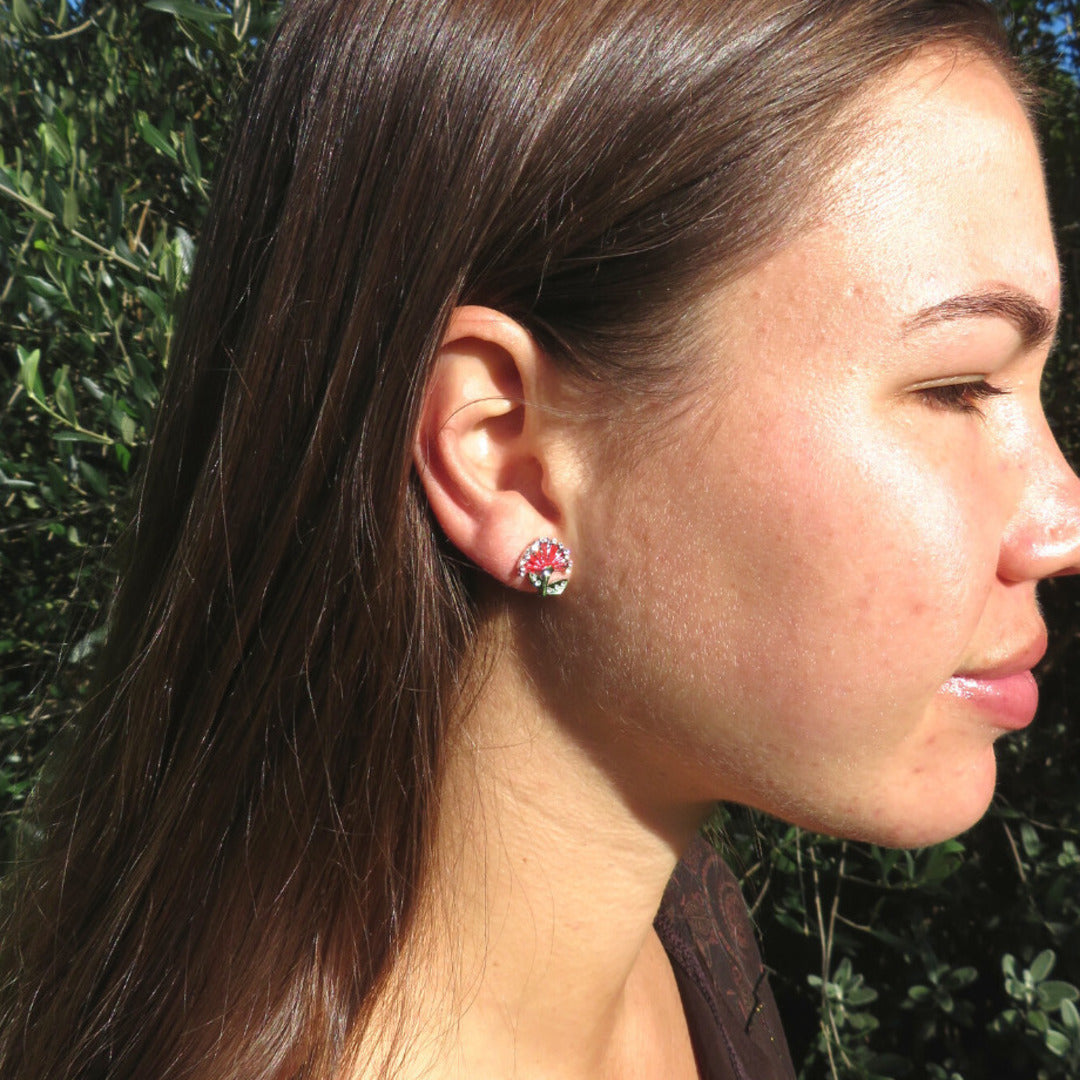 POHUTUKAWA STUD EARRINGS