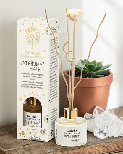 Peace & Harmony Sandalwood & Clear Quartz Reed Diffuser