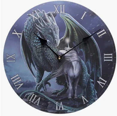 Protector Magick Dragon & Unicorn Clock