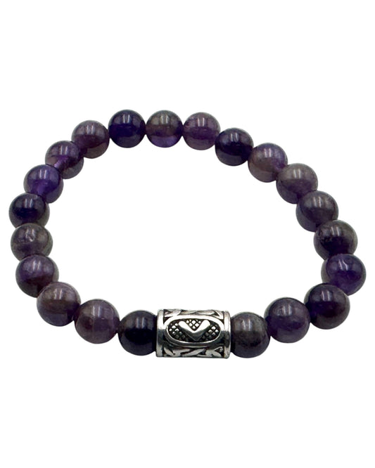 Rune bracelet Amethyst Kenaz