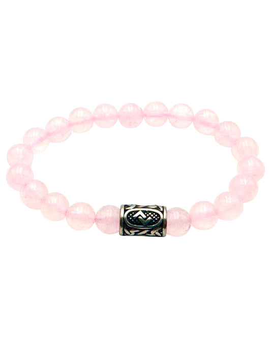 Rune bracelet Rose Quartz Jera