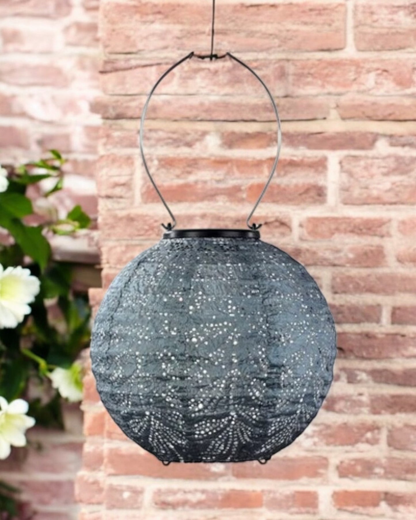 Lumiz Outdoor LED Solar Lantern - Round 20cm