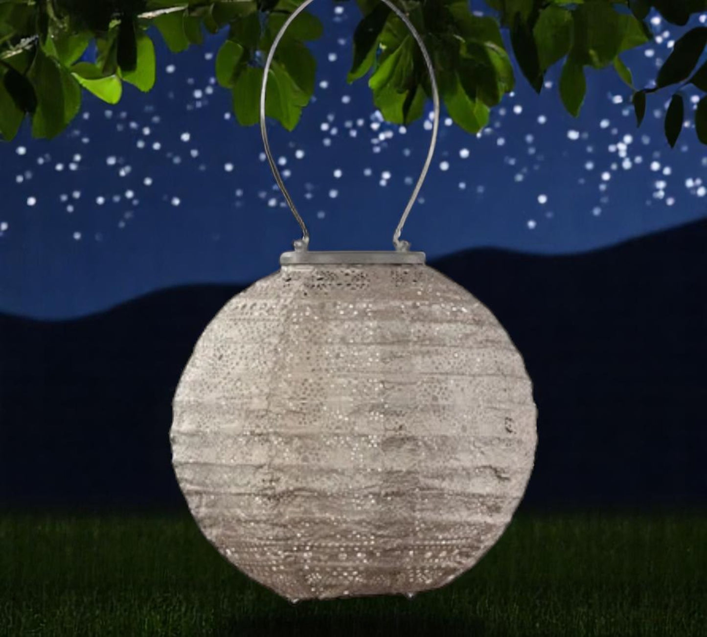 Lumiz Outdoor LED Solar Lantern - Round 30cm