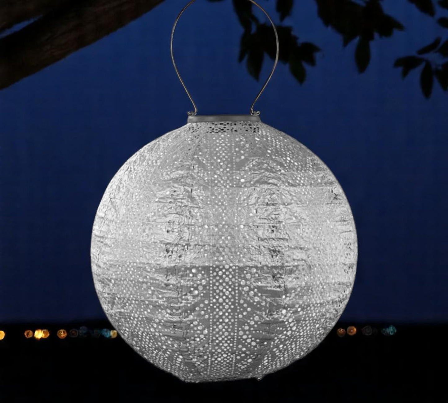 Lumiz Outdoor LED Solar Lantern - Round 30cm
