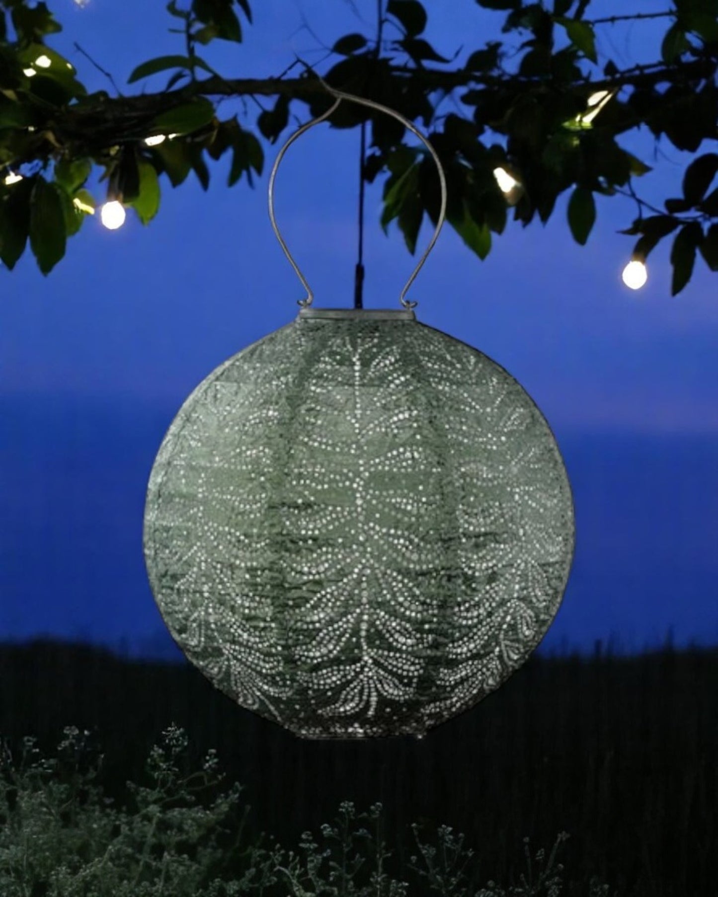 Lumiz Outdoor LED Solar Lantern - Round 30cm
