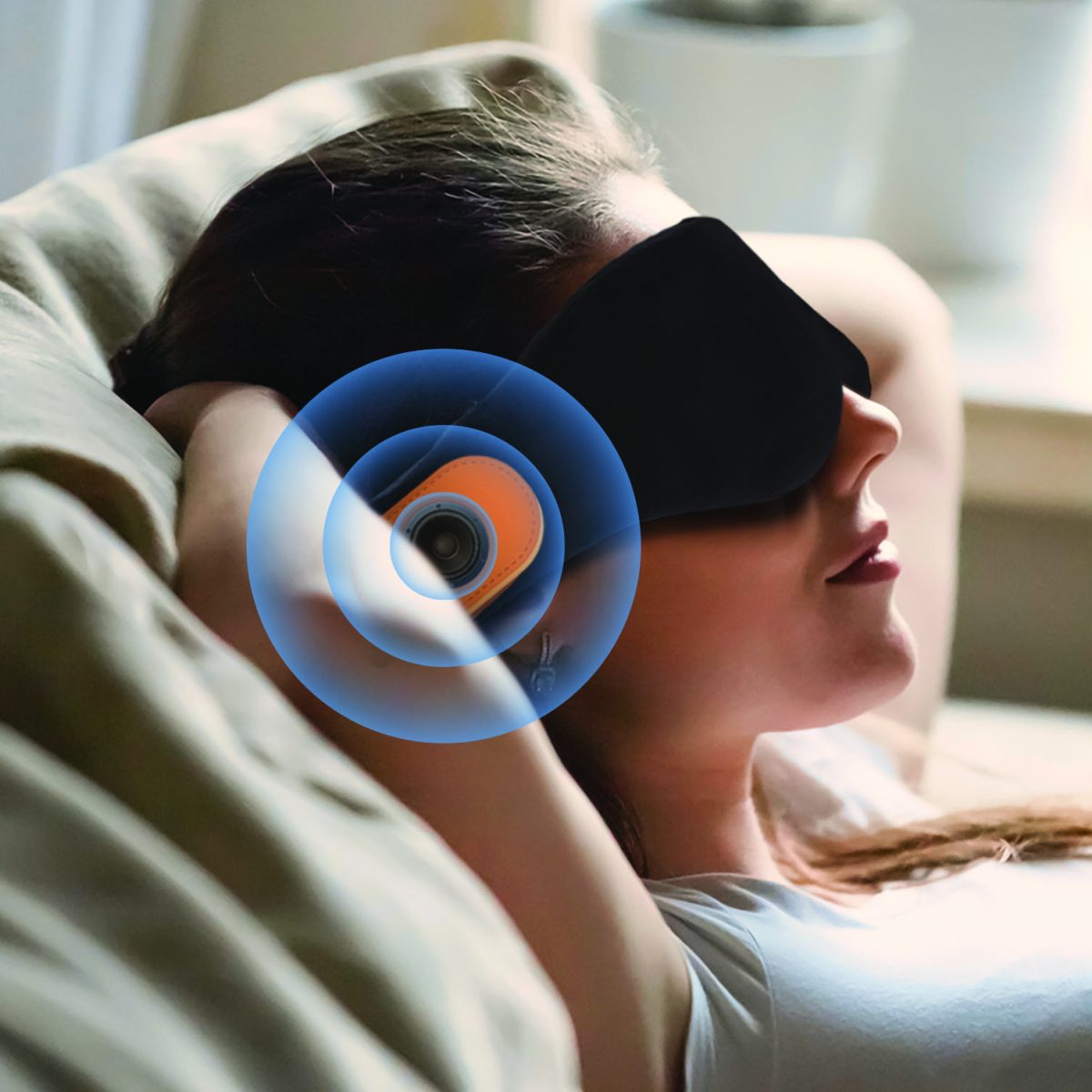 Wireless Speaker Eye Mask Black