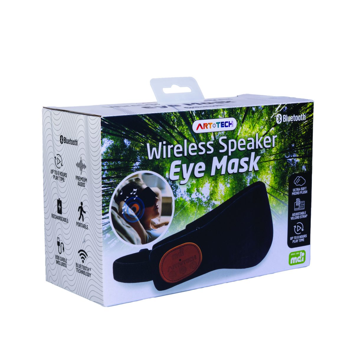 Wireless Speaker Eye Mask Black