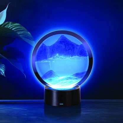 Blue LED Sand Art Lamp