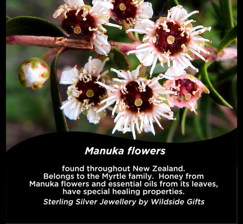 MANUKA FLOWER STERLING SILVER RING