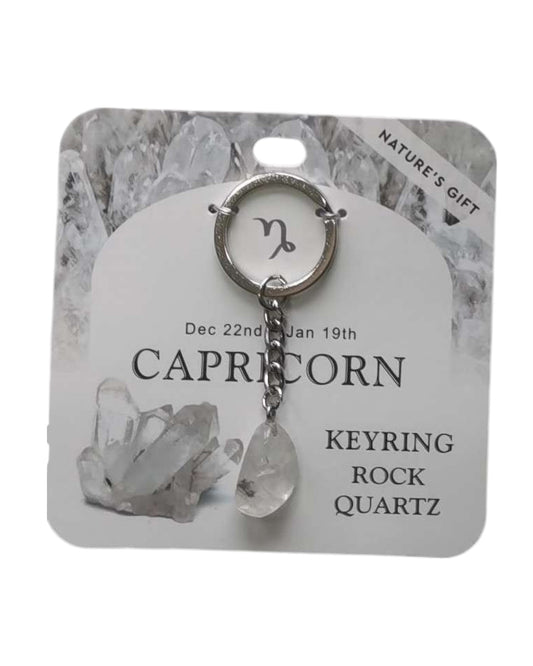 Quartz- Capricorn Keyring