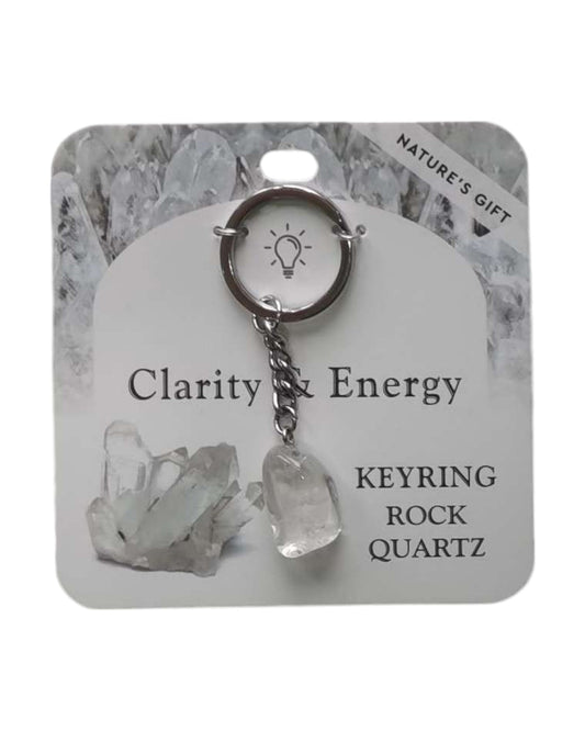Quartz- Clarity & Energy Keyring