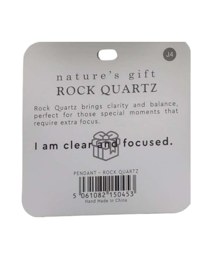 Rock Quartz- Just for You Pendant