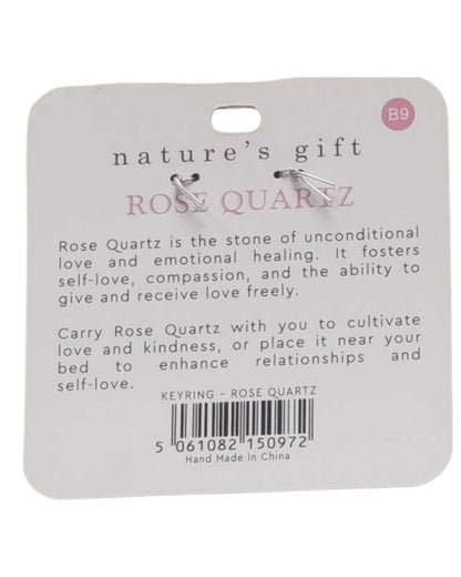 Rose Quartz- Love & Compassion Keyring