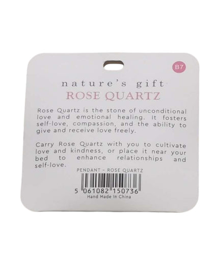 Rose Quartz- Love & Emotion Pendant