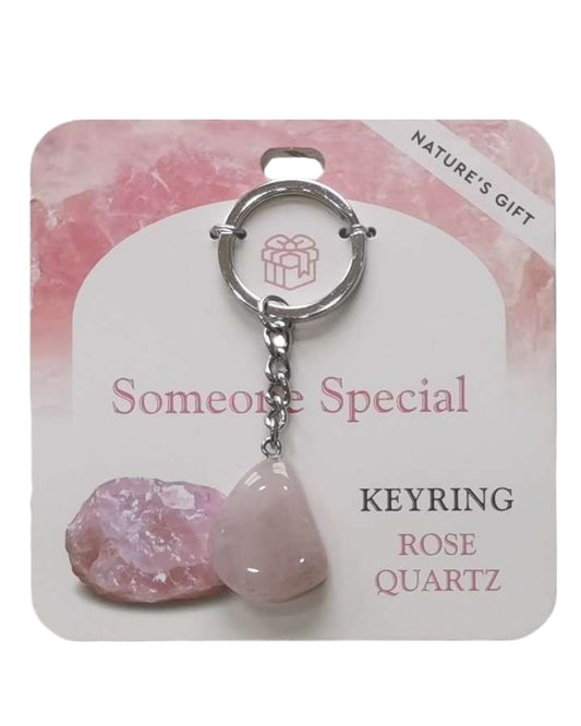 Rose Quartz- Someone Special Keyring