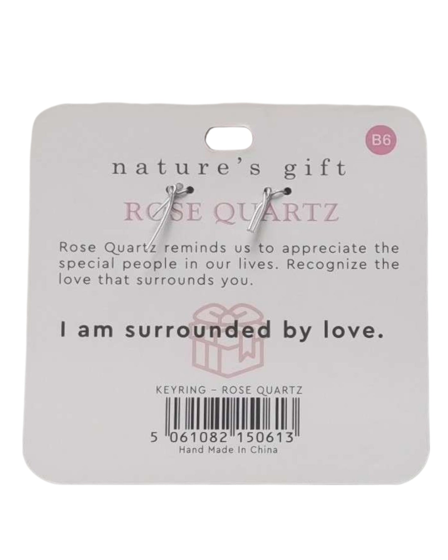 Rose Quartz- Someone Special Keyring